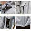Long Plus Black M [Poperdision] Men's Jacket, Sleeved, Plain, Warm, Popular, Windbreaker, Spring, Autumn, Winter, Hooded, Casual, Windproof,