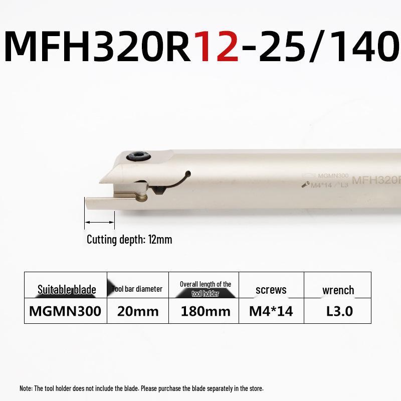 Inner Hole Face Grooving Tool Holder MFHR/L Flat 320/420/325/425 Groove Tool, Spring Steel