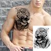 Realistic Long-lasting Animal Head Temporary Tattoo Stickers