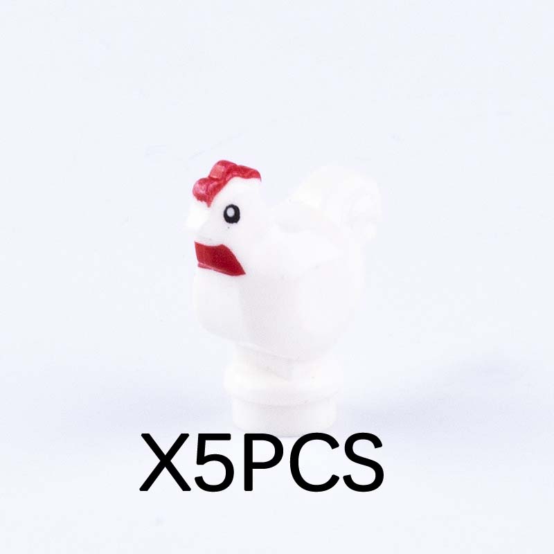 MOC Animal Building Blocks DIY Pig Fishes Octopus Penguin Turtles Figures Toys Set City Farm Zoo Accessories Bricks Kid Gift