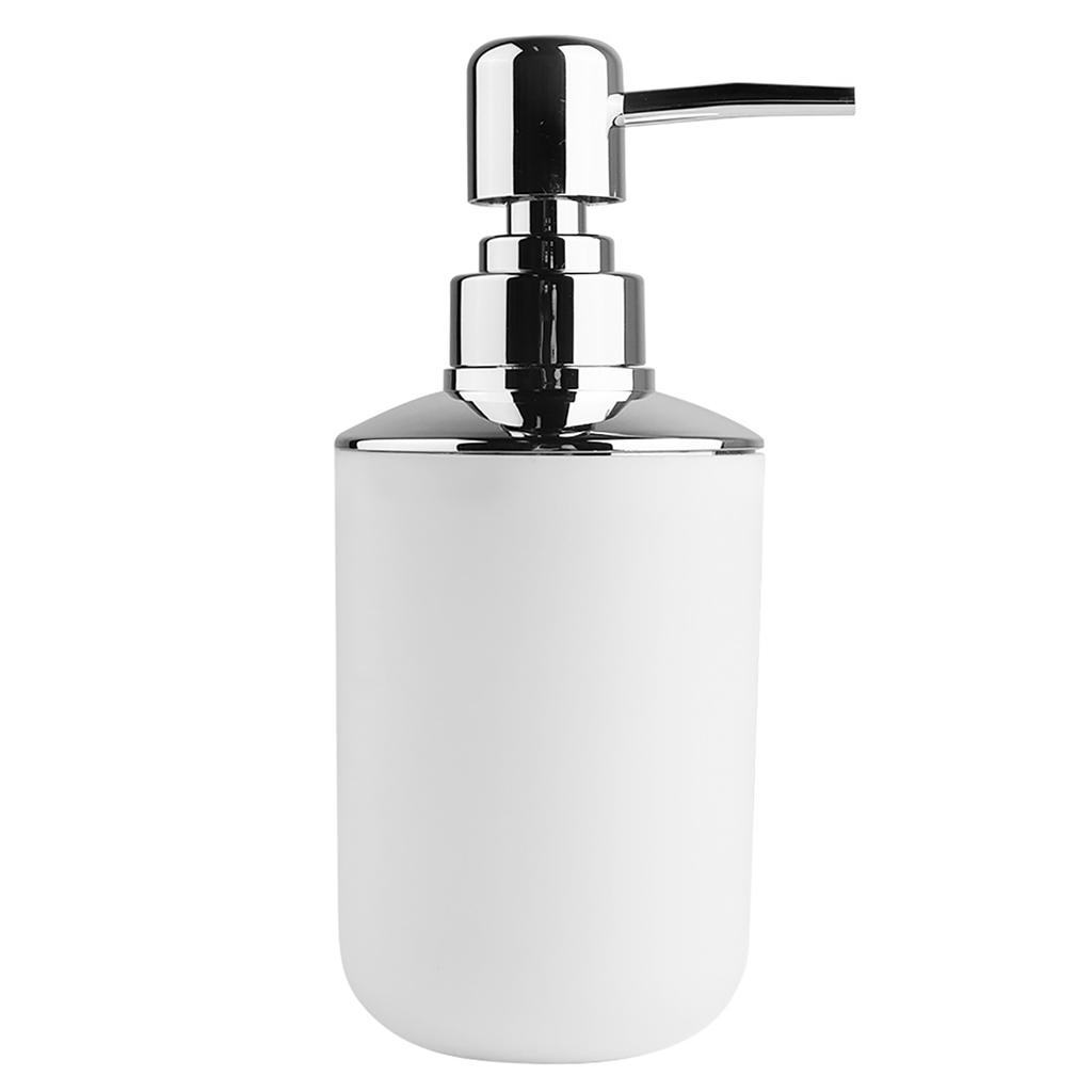 6-teiliges Set Badezimmerzubehör-Set Zahnbürstenhalter, Mülleimer, Seifenspender (Weiß)