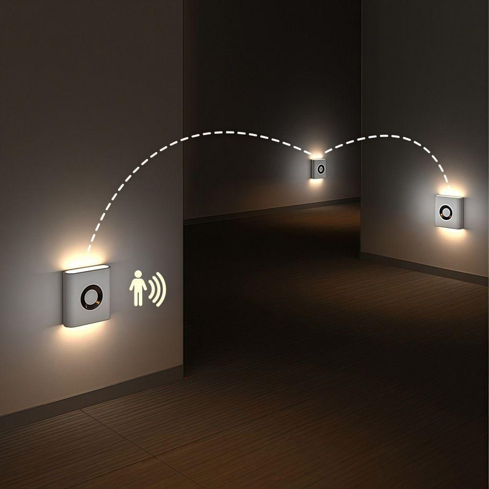 EU US Plug Motion Sensor Light LED Cabinet Decorative Light  For Bedroom Staircase Hallway Lighting