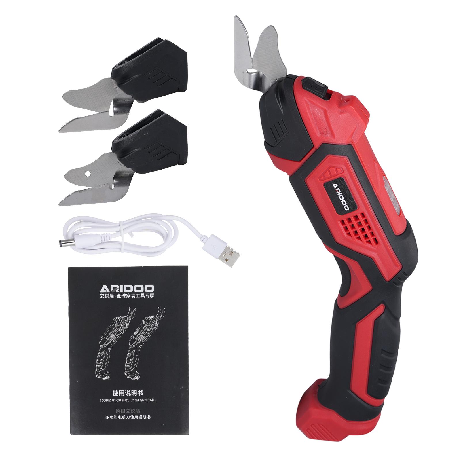 

Электрические ножницы для ткани, кожи, ковров, ПВХ и картона, беспроводной резак 4,2 В 2000 мАч