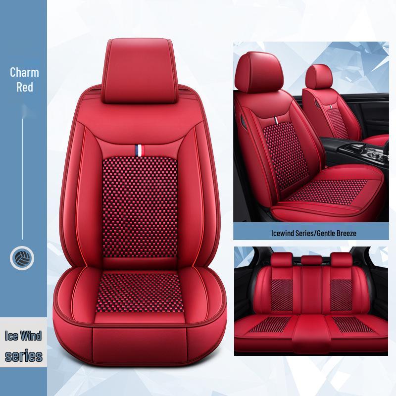 2016 Ice Silk Full Wrap Car Seat Cushion for Sylphy, Teana, Qashqai, Tiida – Four Seasons Universal Fit