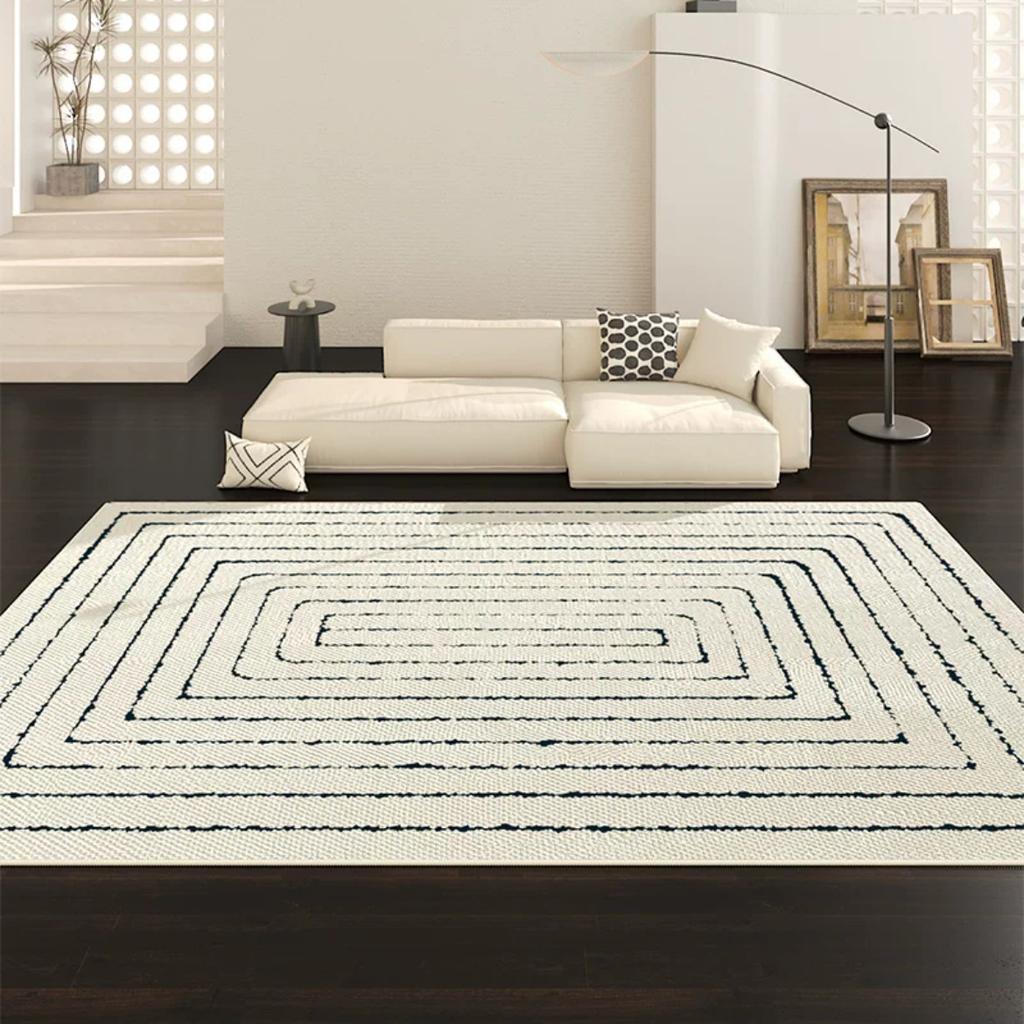 Covor pentru living, covor pentru canapea, covor pentru birou, antiderapant, ușor de întreținut, decorațiune pentru casă