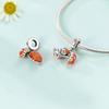 Charms Copperorange Hedgehog And Mushroom Beads Fit Charms Plataoriginal Bracelet Beads Women Jewellery Making Diy