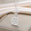 Lemegeton Double Amulet Protection Necklace Witch Knot Pentagram Tetragrammaton Stainless Steel Protection Jewerly Wholesale