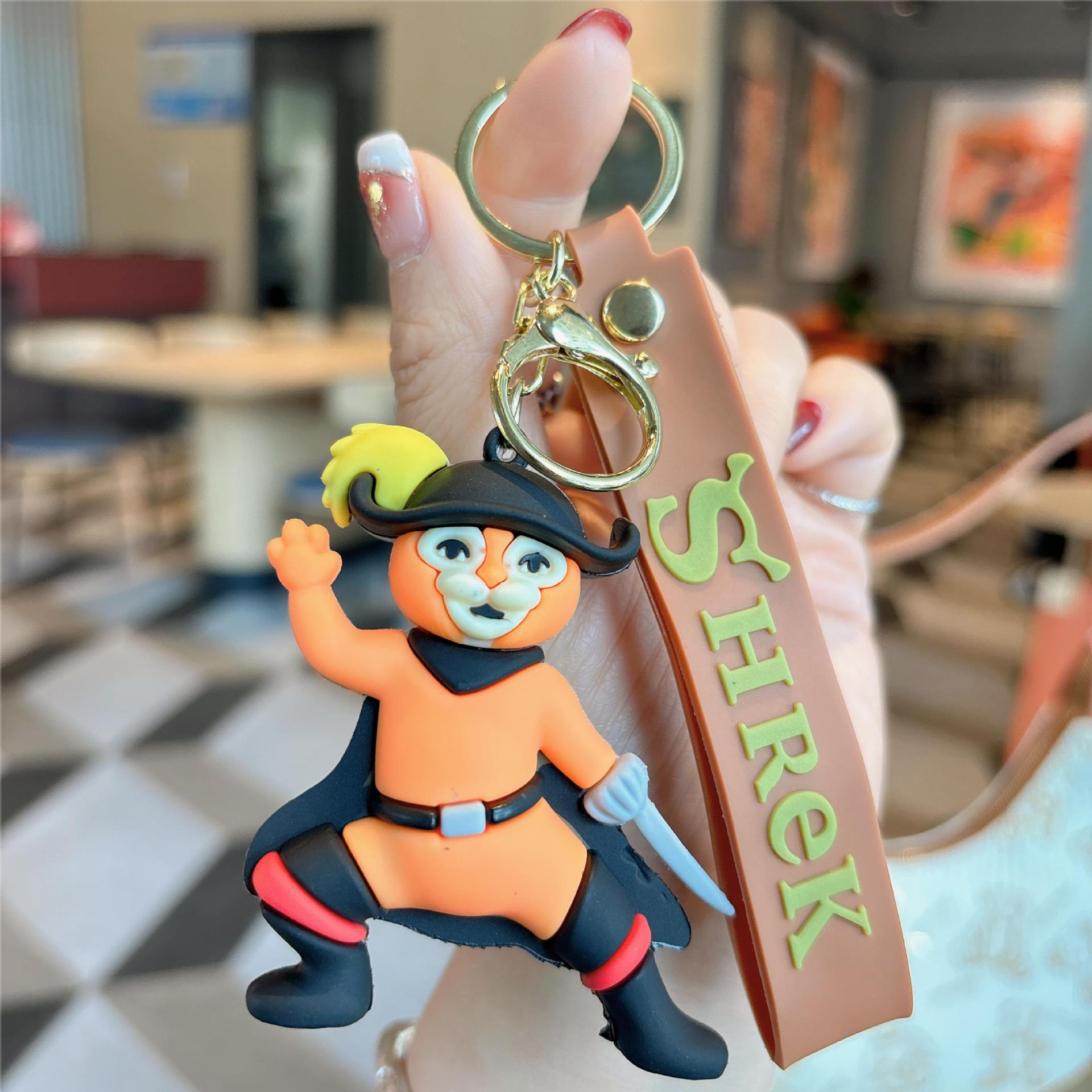 Cartoon Shrek Monster Keychain: Cute Figure & Bag Ornament