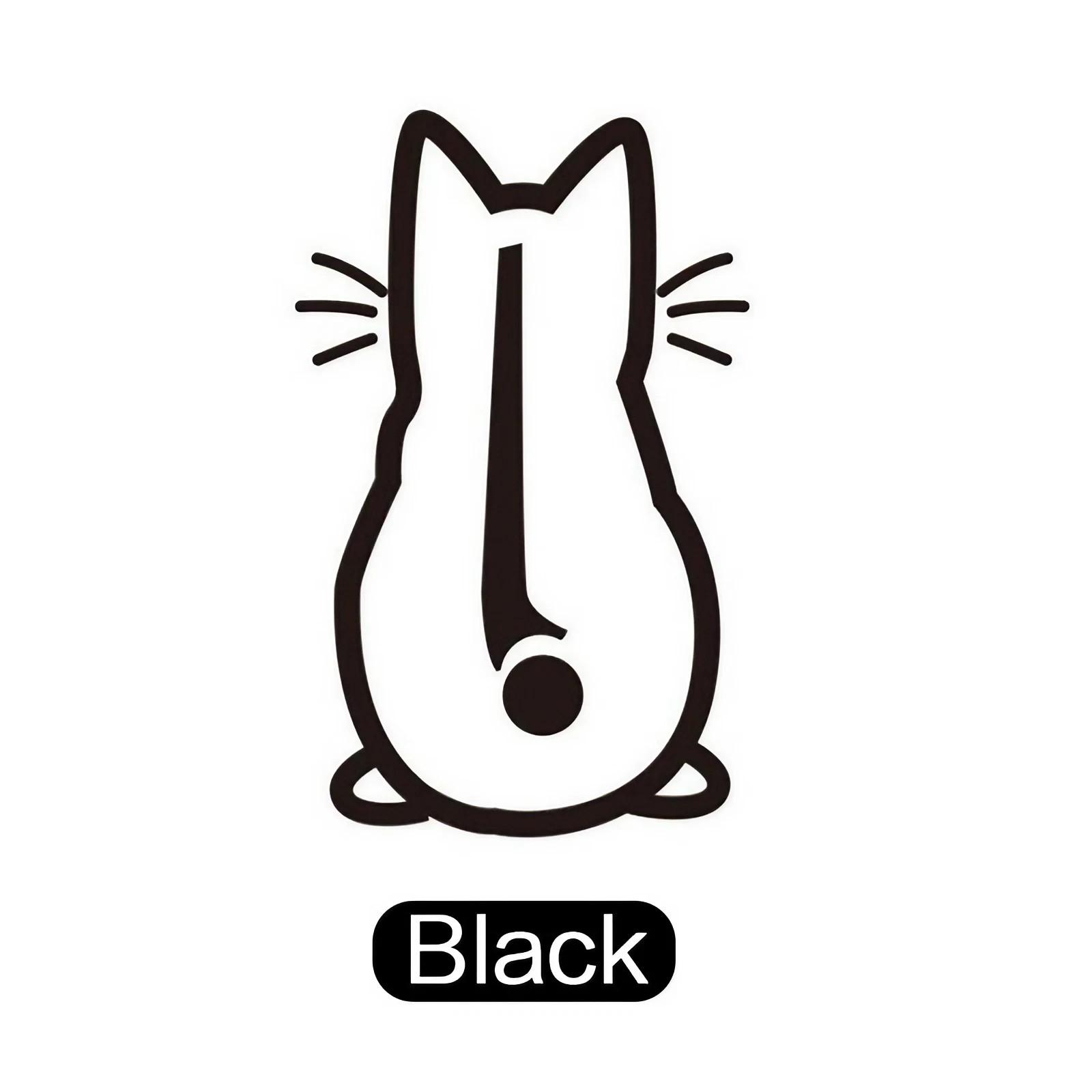 

Funny Moving Tail Cat Car Sticker Window Wiper Decals Rear Windshield Sticker Reflective Car Animal Sticker Notebook Decoration чёрный