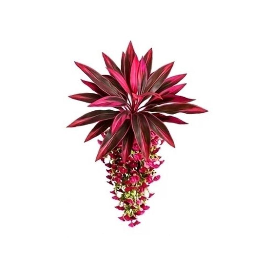 Lush Leaves Artificial Dracaena Morning Glory Hanging Vine Wedding Decor