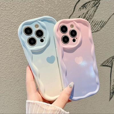 Świeże etui dla Xiaomi Mi 10T 11 Lite 12 13 Pro Poco M3 F3 F4 F5 X3 NFC X4 X5 Pro Dopaminowy gradient Fala serca Miękkie etui na telefon