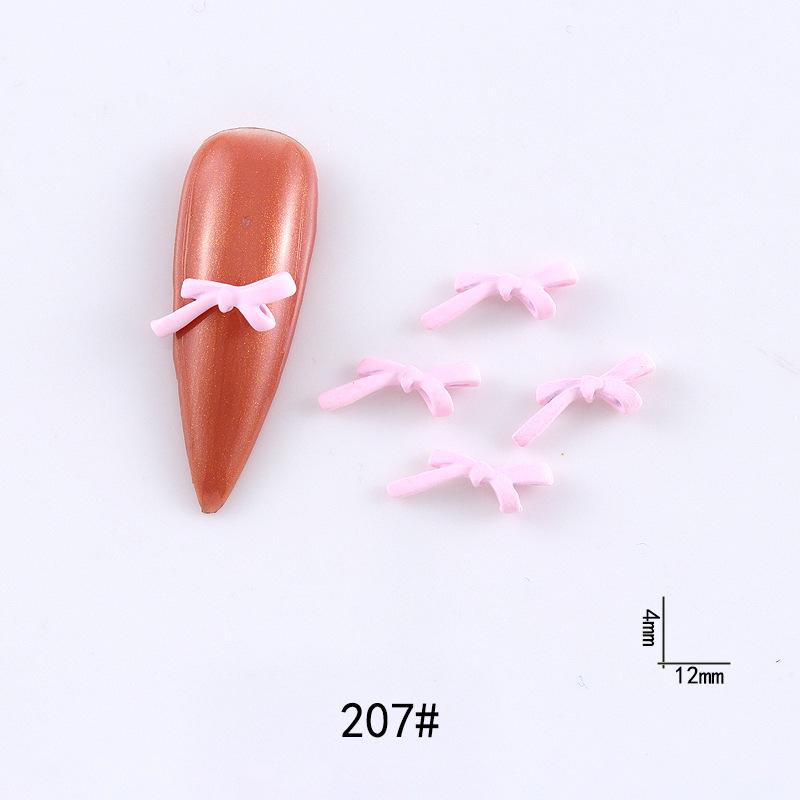 New Cute Bow Heart Nail Art: Frosted Matte Blue & Pink