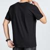 Men Tops Pure Color V-Neck Short Sleeve Tee Shirt Loose Fit Thin Breathable