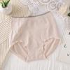 Women's Spring and Summer Nude Skin Friendly Soft Breathable Light Plastic Belly High Waist Triangle Briefs