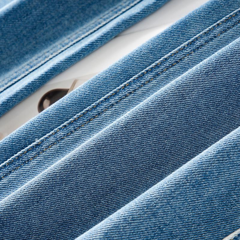 Dámské džíny s vysokým pasem a širokými nohavicemi - Modré, zeštíhlující a všestranný jarní styl 2025