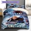 Final Fantasy Pattern Bedding Quilt Set Quilt Cover Pillowcase Home Decoration Gift (1 * duvet cover + 2 * pillowcase, without core)