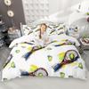 Homewish Sports Theme Duvet Cover Set For Kids Teen Boys 2Pcs/3Pcs Baseball Hockey Basketball Bedding Tennis Football Bed Set