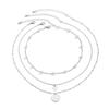 Chic Multi Layer Necklace Featuring High Quality Metal Sequins And Imitation Pearls Ideal For Trendy Occasions