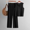 Fashion Wind New Fashion Casual Knitting Vest Pants Suit Knitted Vest and Pants Set