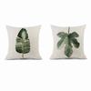 Watercolor Ink Painting Throw Pillow Cover 45X45Cm Minimalist Modern Tropical Plants Cushion Cover For Bed Couch Sofa Jaf094