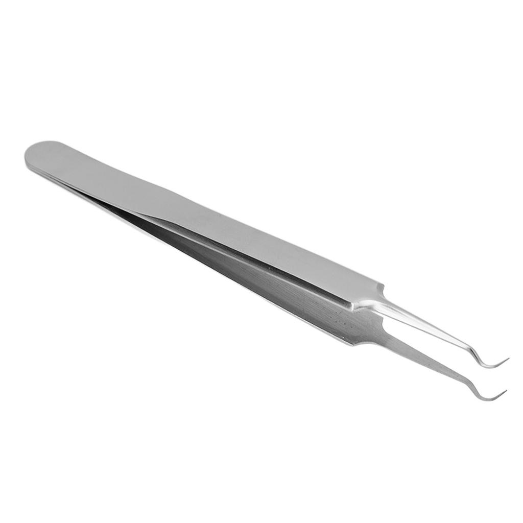 Pimple Popper Tool Blackhead Tweezers Curved Stainless Steel Pimple Needle for Men Women