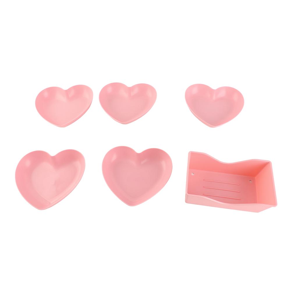 Serving Platter Heart Shape Dinner Plate Plastic Easy To Clean Versatile Kitchen Dinnerware for