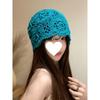 Women's Loose Fitting, Brimless Beanie, Knitted Hollow Hat, Toe Cap, Women's Hat, Thin Cut, Woolen Hat, Knitted Hat, Pile Cap