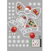45*60cm Stickers Christmas Decorations Electrostatic Glass Stickers Bells Shopping Mall Window Flower Atmosphere Layout Stickers