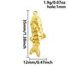 6pcs Real Gold Plated Marine Organism Shell Lobster Coral Stainless Steel Charms For Jewelry Making Supplies DIY Animal Pendant