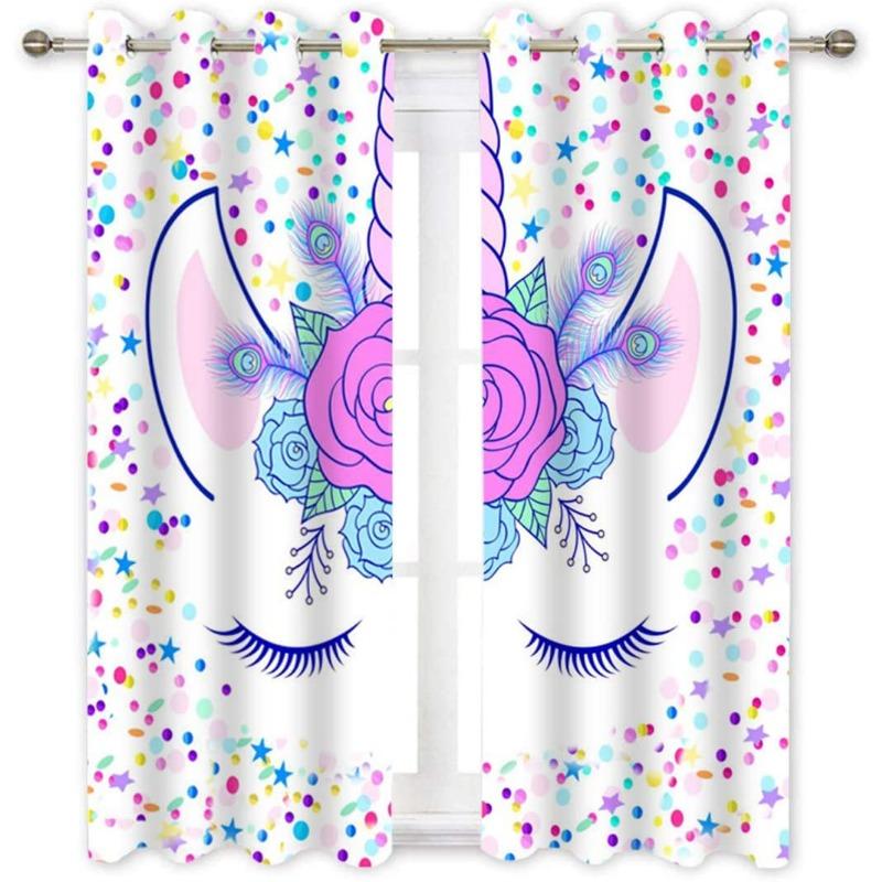 Fenstervorhänge mit Gamepad-Computertastatur für Wohnzimmer, Küche, Vorhang mit Volant, Kinderzimmer, Heimdekoration