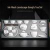 Lanuo Sheep Fat Jade Porcelain Tea Set