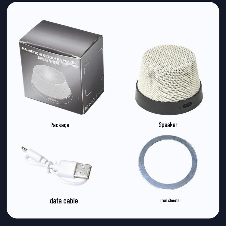 Magnetic Bluetooth Mini Speaker & Phone Holder with High-Quality Subwoofer