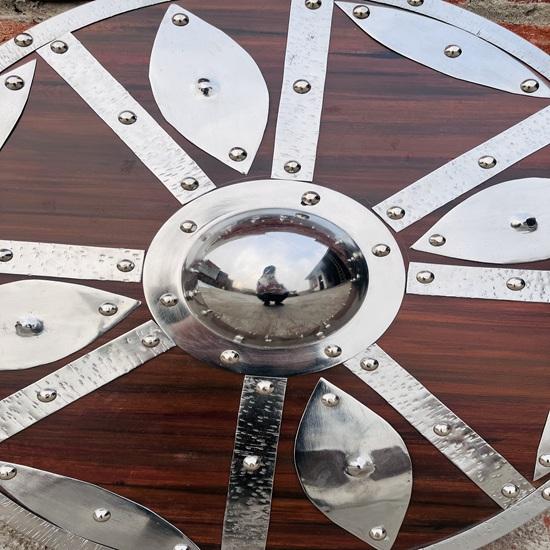 60.96 cm Medieval Wooden Handmade Round Cosplay Shield Viking Shield Wall Art best Gift