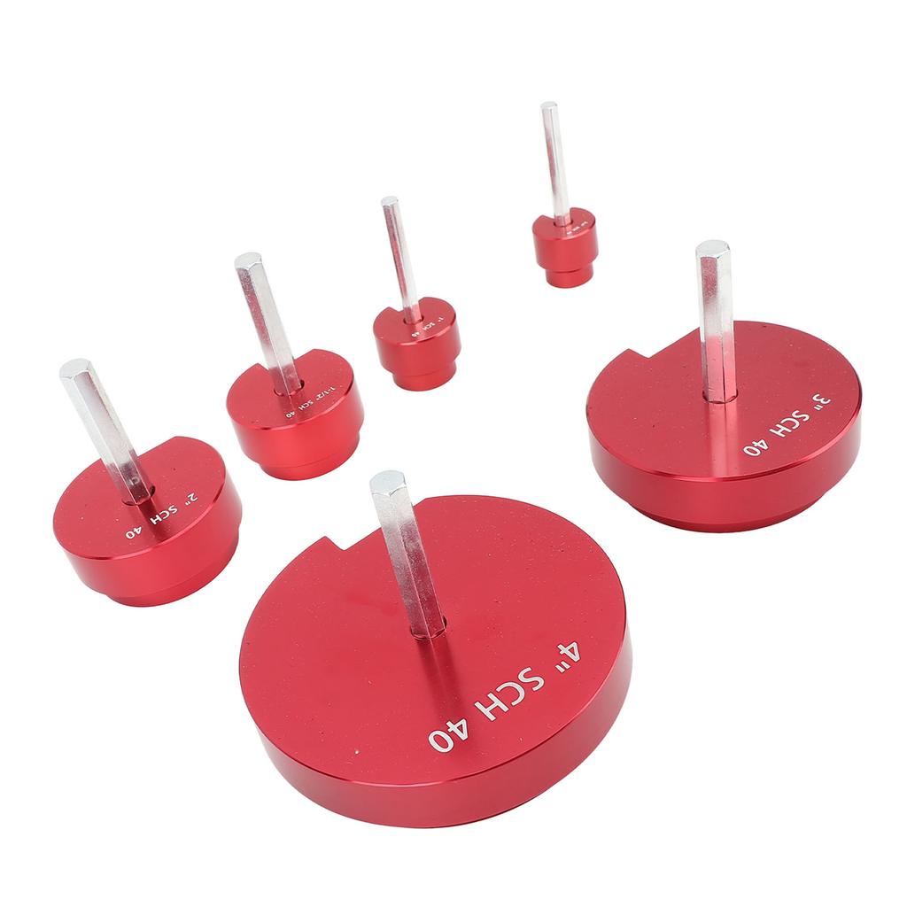 PVC Pipe Reamer Tool for PPRK6 Plastic Pipe Fitting Reamer 6 Piece Kit Fit Into Standard 1/2 Inch