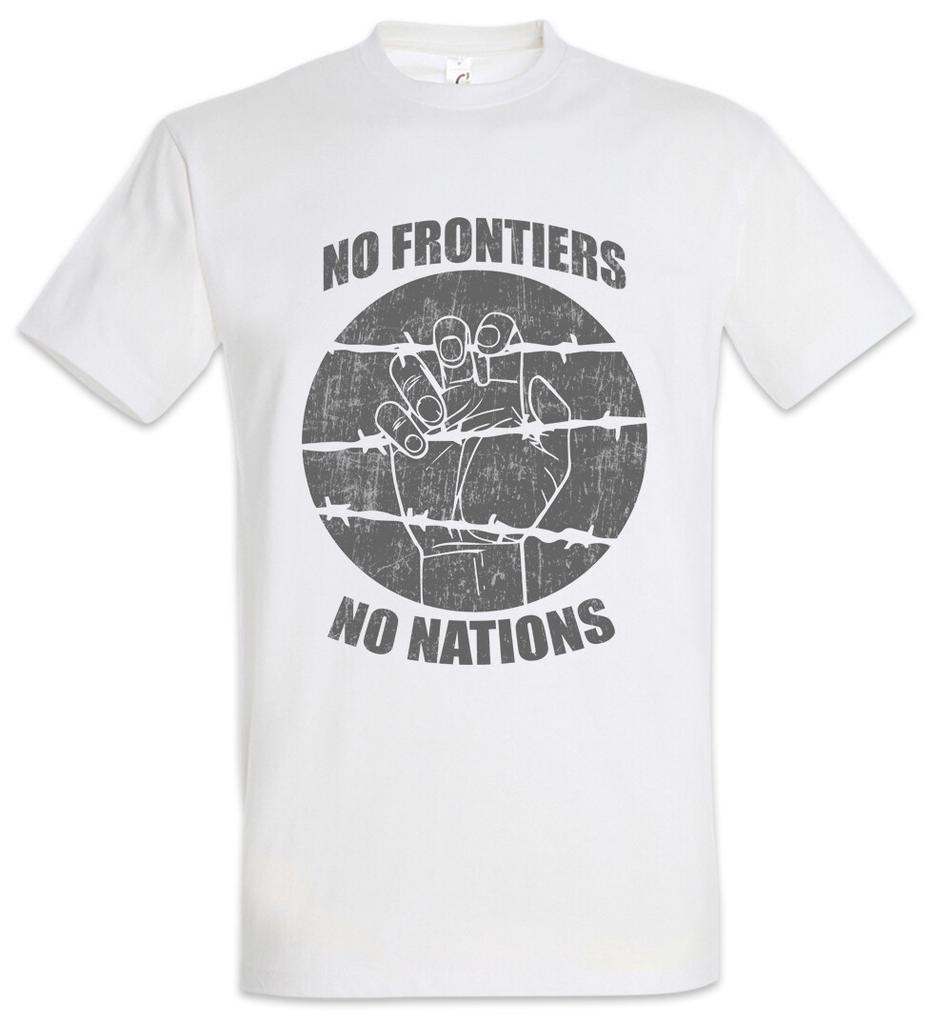 No Frontiers No Nations Men's T-Shirt Mens Womens Tees Top Ebony Love Black Power Lives Fist Matter