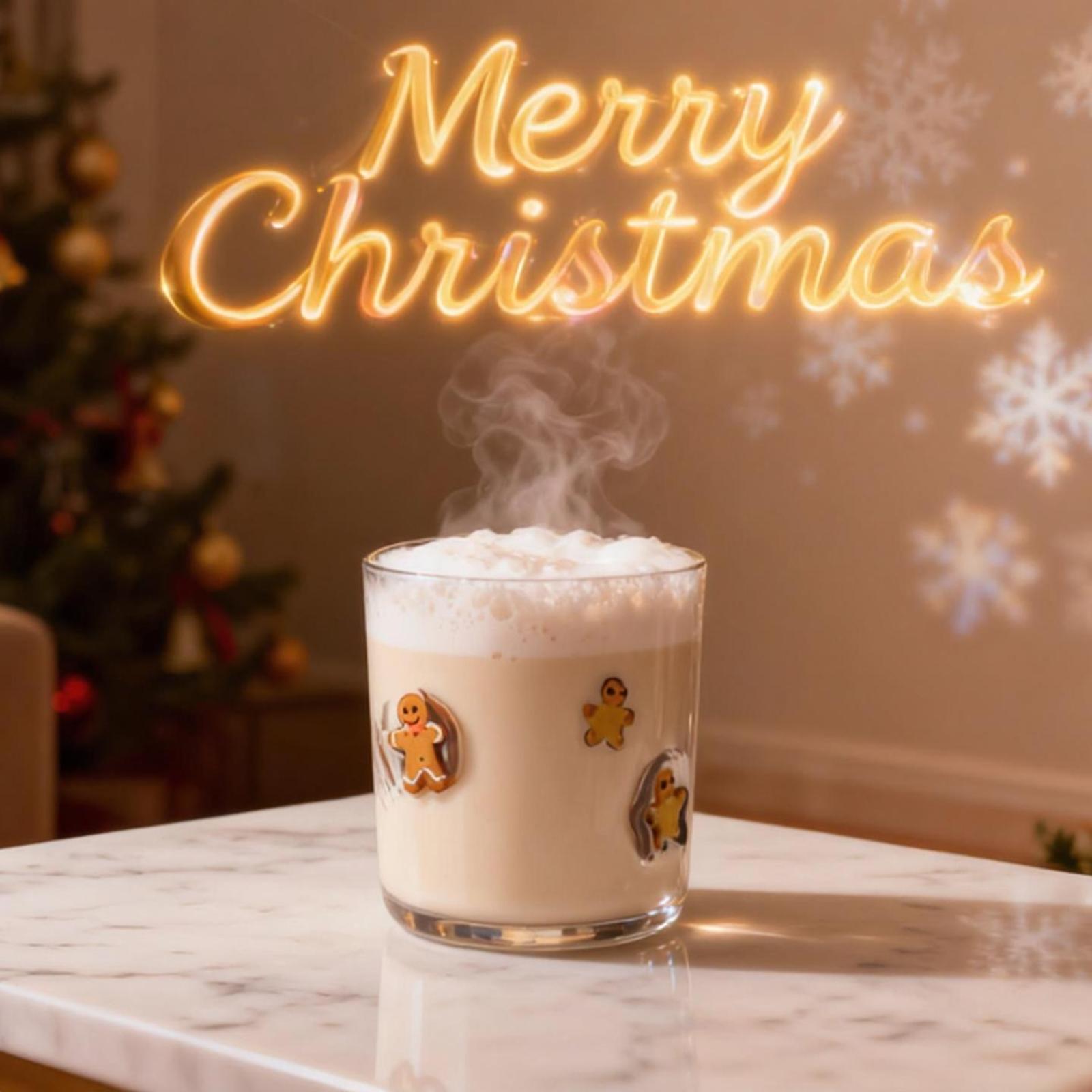 

Рождественский 400 мл Толстый Прозрачный Стакан для Воды с Гравировкой - Двухслойная Ретро Посуда - Рождественский Стакан для Воды для Экономии Воды - Подходит для Дома, One Size