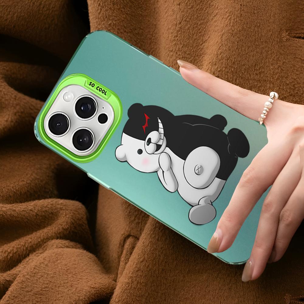 Danganronpa Junko Enoshima Monokuma Phone Case For IPhone 16 15 14 13 12 11 Pro Max X XR XSMAX 8 Matte Shockproof Back Cover