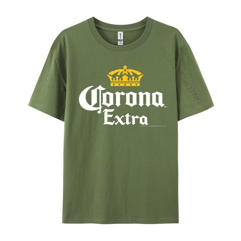Officially Licensed Corona Gold Crown Rife Mens T Shirt Cool Camisa Luxury Designer T-Shirts Pure Cotton