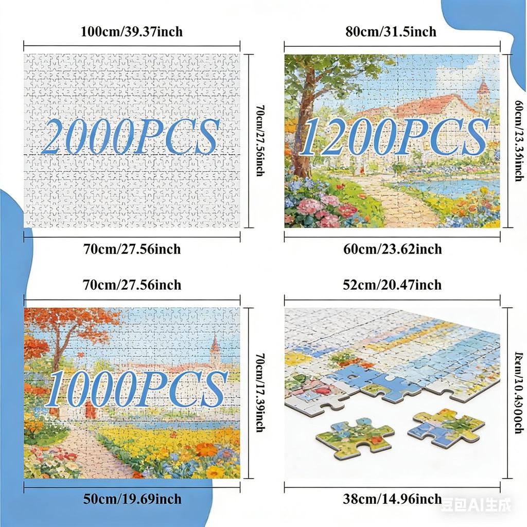 500/1000 Pieces of Custom Photo Puzzles, Customized Family Portraits, Pet Photos, Funny Cartoon Portraits, Unique Gift Ideas