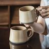 Household Large-Capacity Breakfast Cup Niche Ceramic Cup Mug Office Water Cup Retro Wind Cup Milk Cup