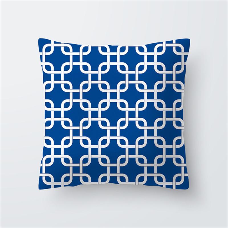 Blue Ocean Starfish Animal Print Pattern Cushion Cover for Home Living Room Sofa Bedroom Decoration Throw Pillow Cover