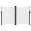 VidaXL Auvent latéral rétractable blanc 160x1200 cm 4004826