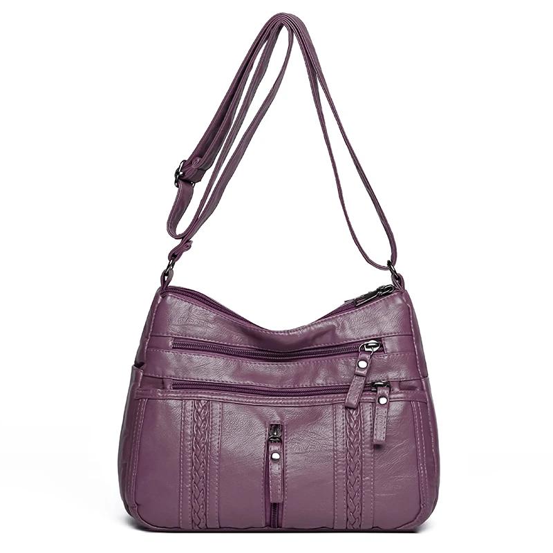 Retro Einfarbig PU Leder Schulter Unterarm Tasche Damen Mode Handtaschen Casual Hobos Geldbörsen und Handtasche Damen Handtaschen