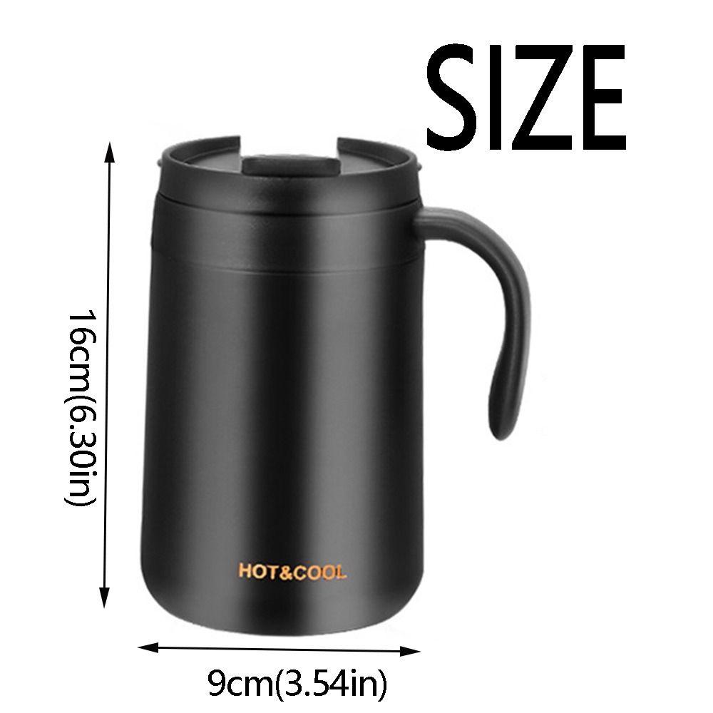 500ML Insulated Coffee Mug Double-Walled Vacuum Thermal Cup Insulated Drinking Cup  Home Use