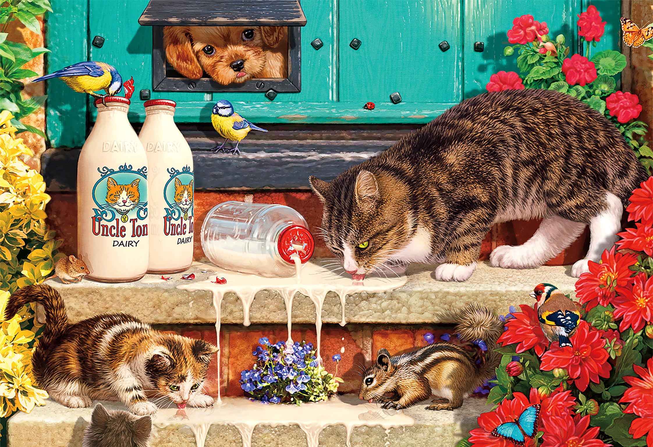 

Пазл CHengQiSM из 100 деталей, Пазл с кошкой, Пазл с животными, Крупные детали, Для детей и взрослых, Начинающий, Игрушка для кошки, Возраст 6+, Подарок (45x35см)