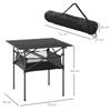 Outdoor Folding Camping Table W/ Storage Bag, Portable for Garden Beach Picnic