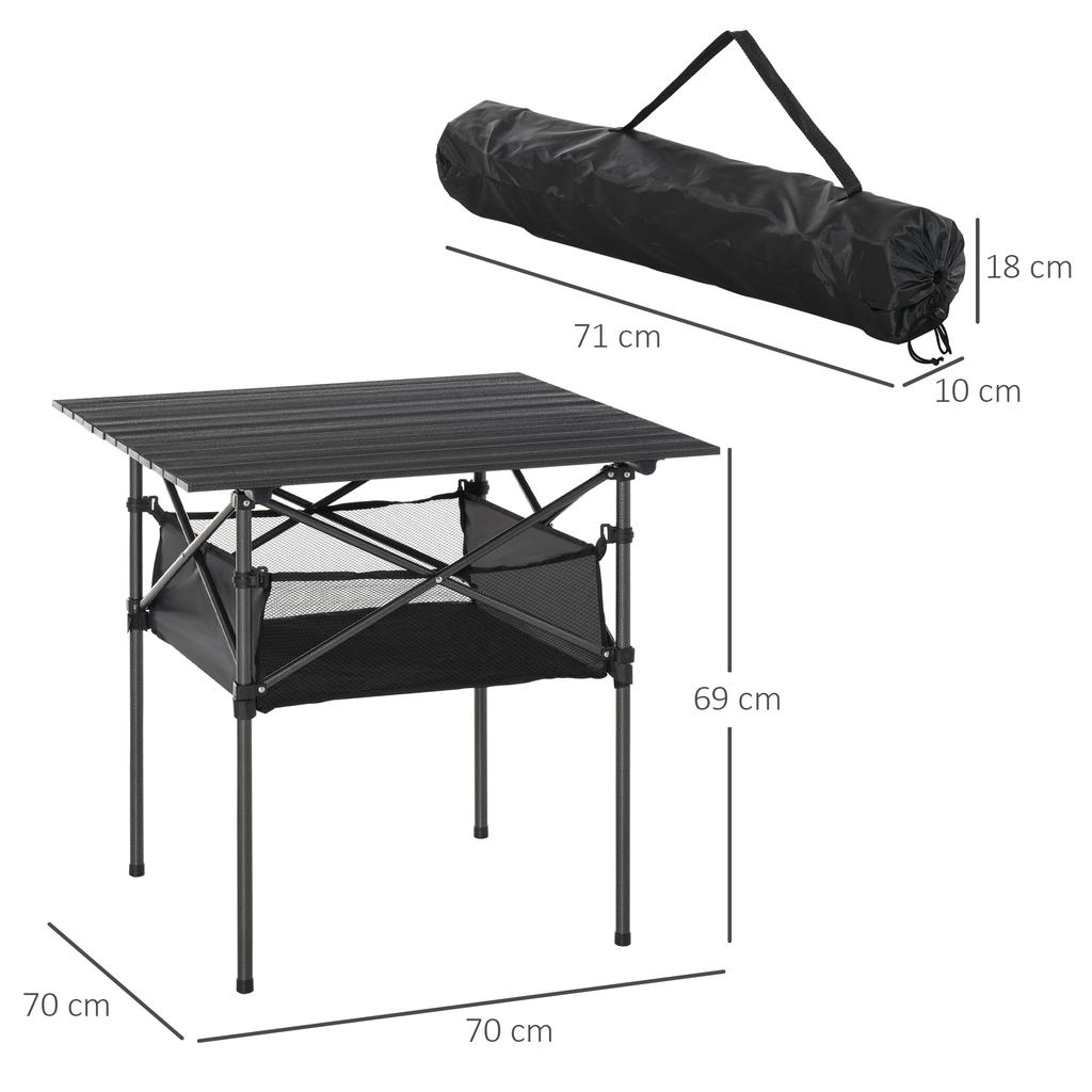 Outdoor Folding Camping Table W/ Storage Bag, Portable for Garden Beach Picnic