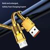 Zinc Alloy 120W Usb Super Fast Charging Data Cable For Xiaomi Huawei Samsung Type C 6A Micro 3A Charge Game Cord For Iphone 2.4A