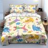 Colorful Cats and Floral Bedding Set Bedding Set with 1 Duvet Cover 2 Pillowcases Single Double King Queen, Gift