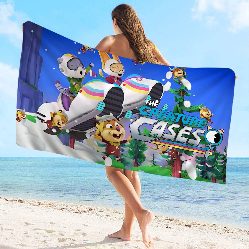 

The Creature Cases Microfiber Printed Beach Towel Mountain Climbing Yoga Beach Swimming Running Absorbent Soft Towel W30*H60(CM)